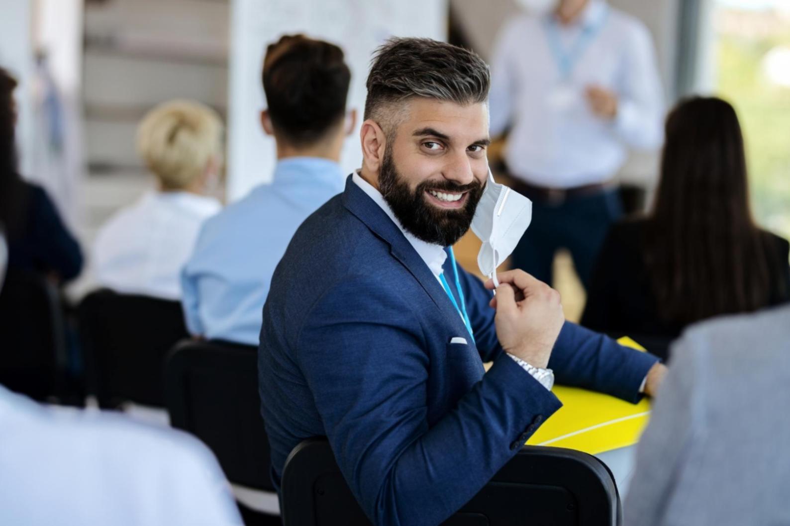 Environnement de travail collaboratif lors d'une formation en entreprise